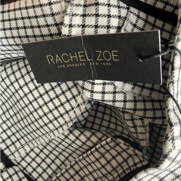 Rachel Zoe Womens Check Pattern Multicolor Pockets Dress Workwear Pants Sz 8 New - Picture 5 of 12